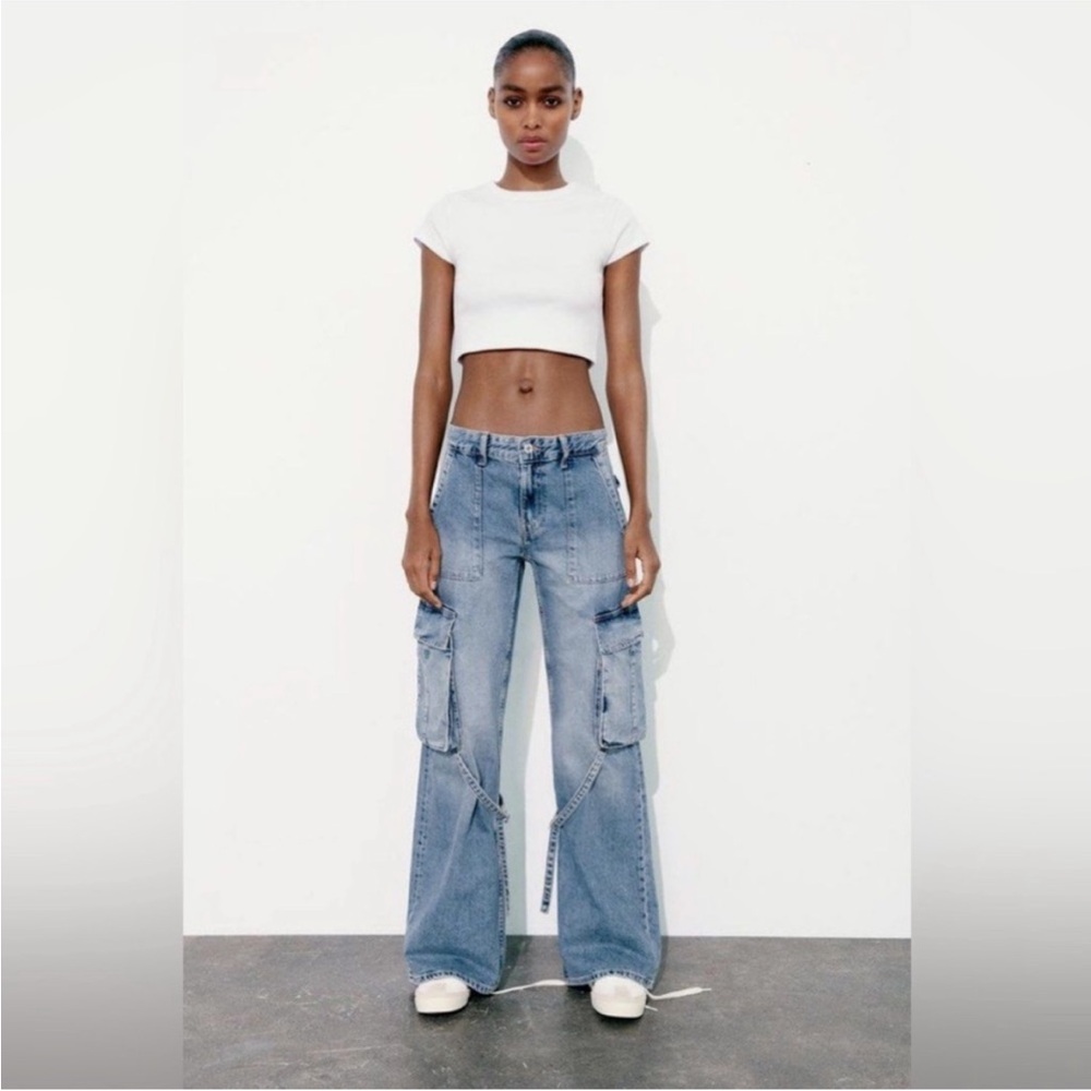 Zara Cargo Jean pants